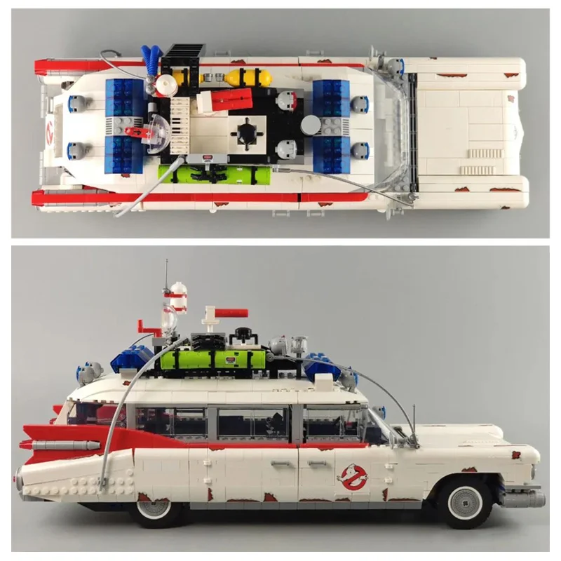

2352PCS High-Tech Movie Series Ghostbusters Ecto-1 Racing Car Model Compatible 10274 Building Block Bricks Educational Toys Gift