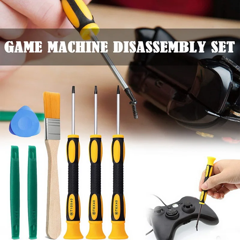 

8Pcs/Set Torx T8 T6 T10 H35 Screwdriver Opening Tools Set Repair Tool Kit Screw Driver Pry For Xbox 360 PS3 PS4