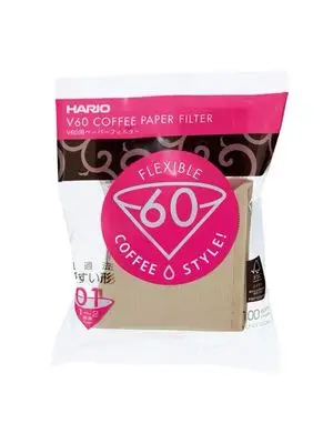 Фильтр Hario V60 для кофе 01 02 шт фильтры из натуральной бумаги эспрессо 4 чашки