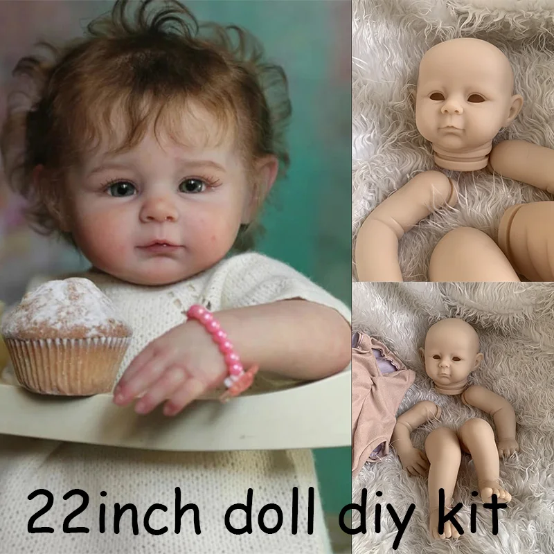

22inches Reborn Doll Kit Archie DIY Unfinished Doll Parts Blank Kit Fresh Color Soft Touch
