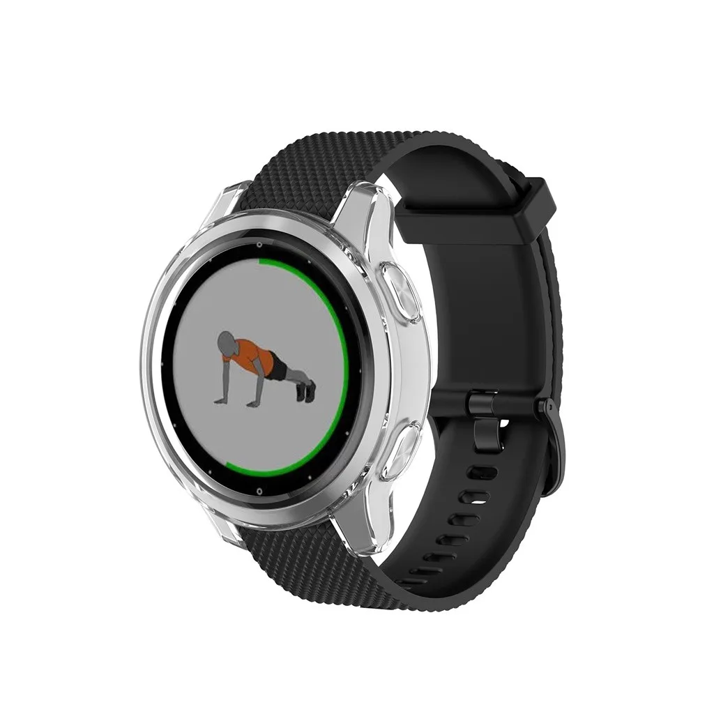 2019 чехол для Garmin vivoactive 4S мягкий ультратонкий защитный силиконовый из ТПУ полный