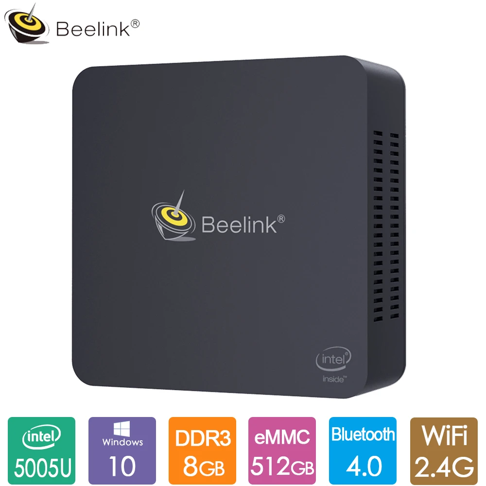 

Beelink L55 i3 5005U Mini PC Windows 10 8GB DDR3L 256GB 512GB SSD 2.4G 5.8GDual WiFi 1000M LAN BT4.0 USB3.0 Office Mini Computer
