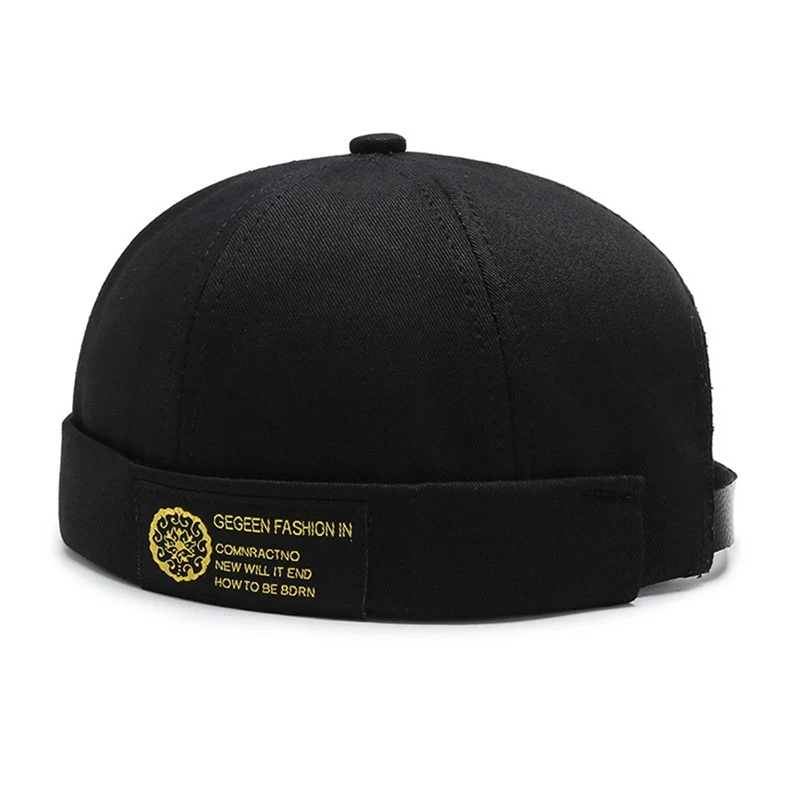 

Cotton Beanie Solid Color Cap Retro Cuffed Short Melon Hat Beanies Casual Winter Hat Skullcap 2020