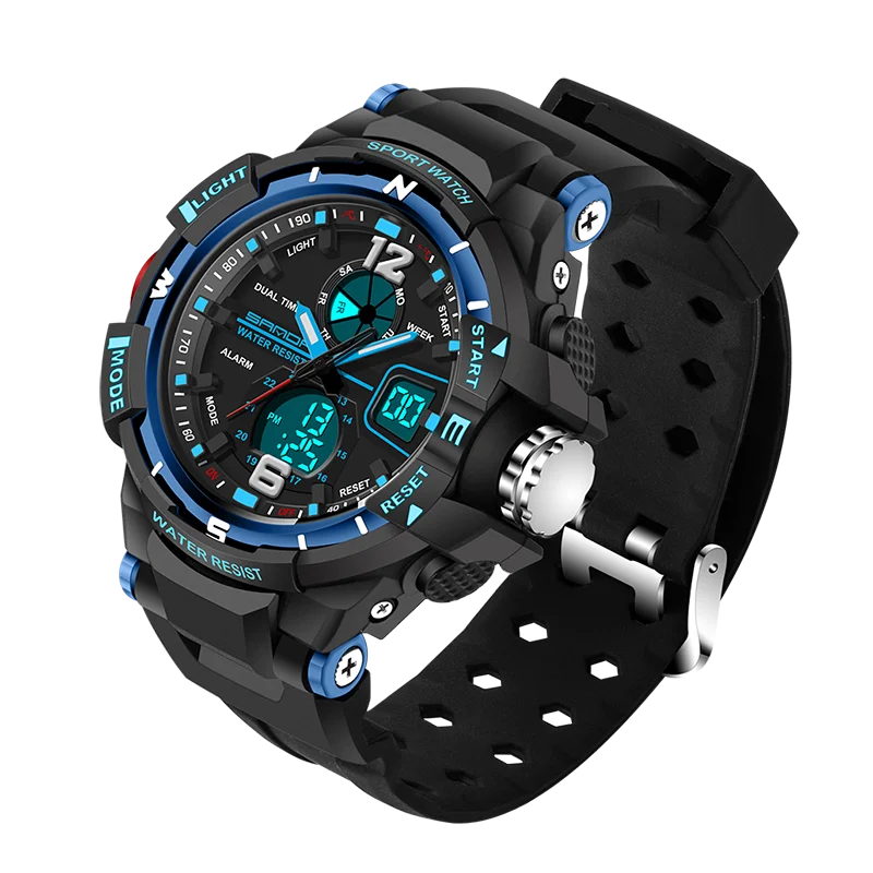 SANDA Luxe Merk Waterdichte heren Horloges резиновый кварцевый Военный Спортивный Horloge Mannelijke Relogio