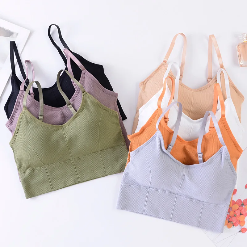 Женский бесшовный топ труба сексуальный бюстгальтер нижнее белье красивая спина