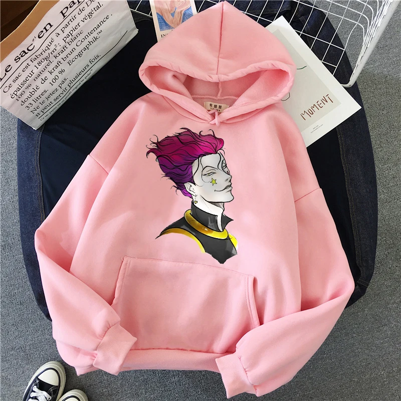 Зимний пуловер Hisoka morow в стиле аниме женские мужские кошачьи милые Poleron Mujer худи с