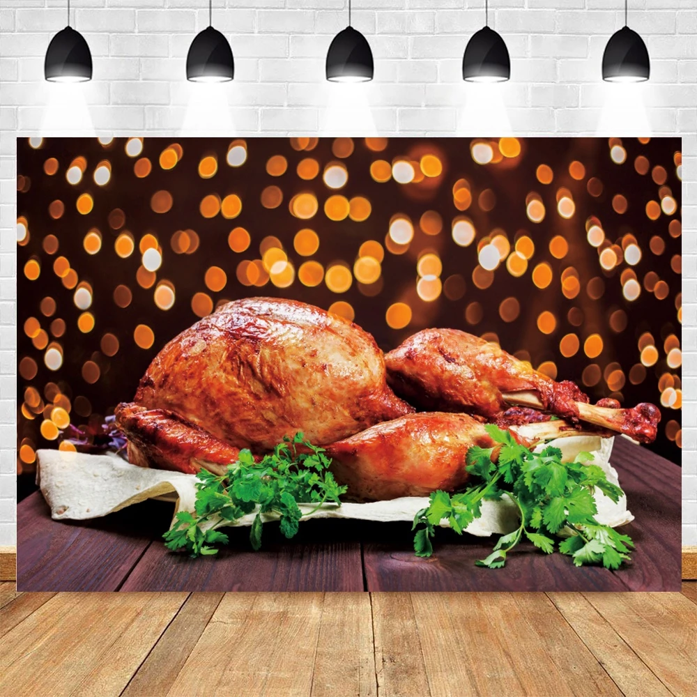 

Yeele Thanksgiving Day Photography Backdrop Wood Board Turkey Spots Party Decor Photocall Background Photographic Photo Studio