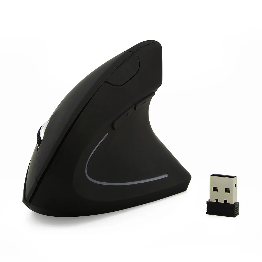 CHYI беспроводная Вертикальная Usb компьютерная мышь 2,4 ГГц эргономичная оптическая 6 кнопок 3d PC Mause 1600 dpi компьютерные мыши с подсветкой для IOS ноутбука Macbook