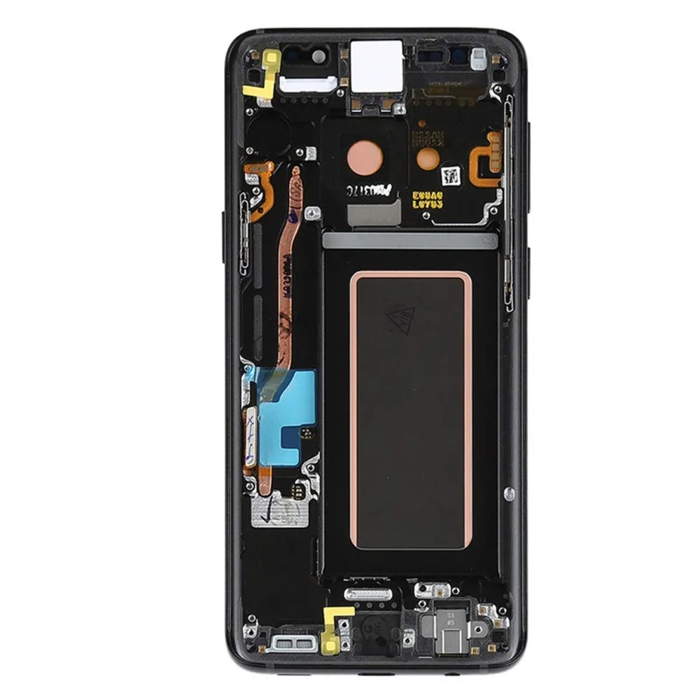 Супер AMOLED для samsung Galaxy S8 ЖК-дисплей G950 G950F горящий теневой экран S8 задняя крышка