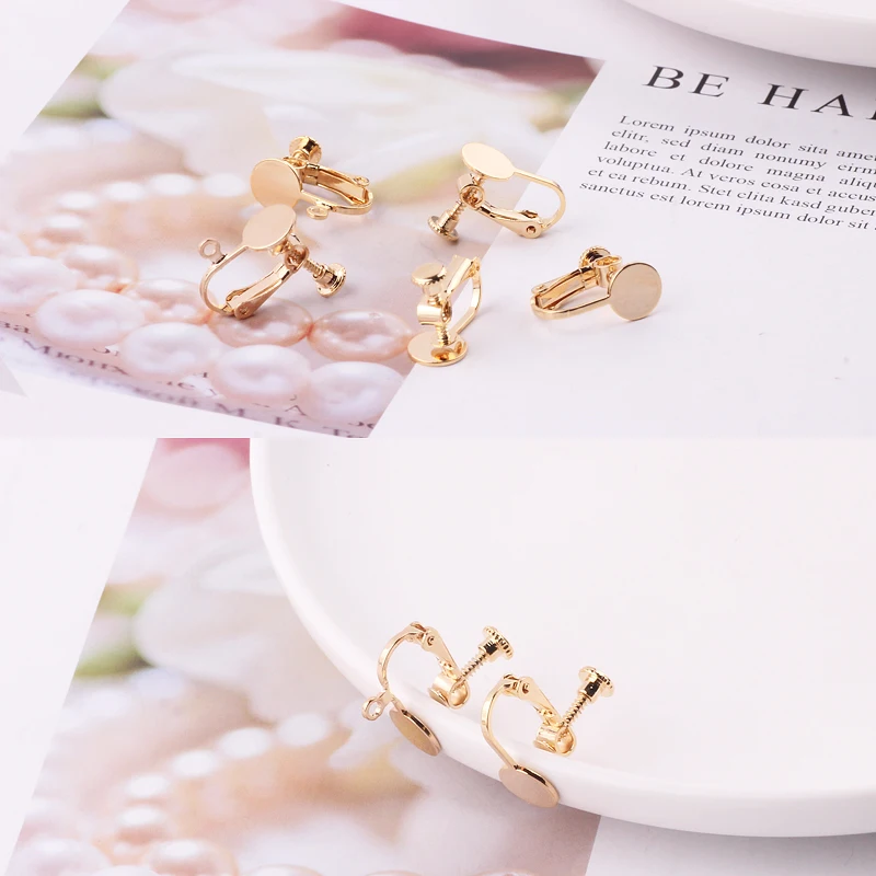 6 шт. позолоченные аксессуары для ювелирных изделий не удерживающий цвет винт