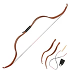 Лук для стрельбы из лука, традиционный Рекурсивный лук для детей и подростков, уличные спортивные луки для охоты, коричневые и желтые стрелы