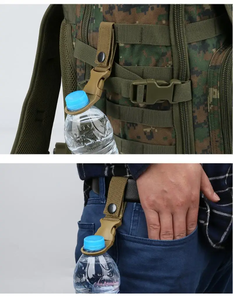 

Clip EDC Climb Carabiner Belt Backpack Hanger Camp Outdoor Military Nylon Webbing Buckle Hook Water Bottle Holder