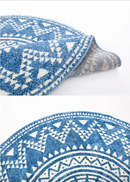 

Nordic Carpet Thick Round Rug for Living Room Home Bedroom Carpet Coffee Table Mat Study Room Chair Rug Mandala Morocco Carpet