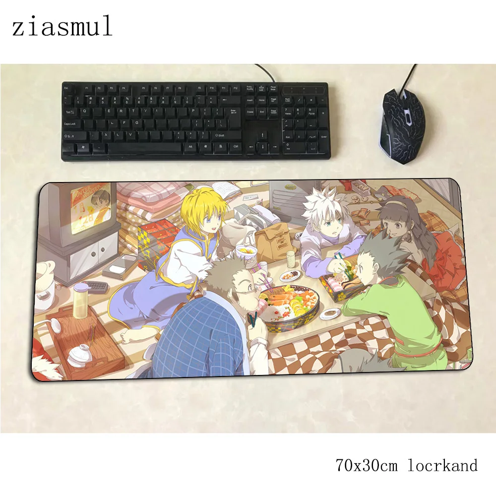 Коврик для мыши hunterxhunter xl компьютерный коврик 700x300x3 мм игровой большой лучший