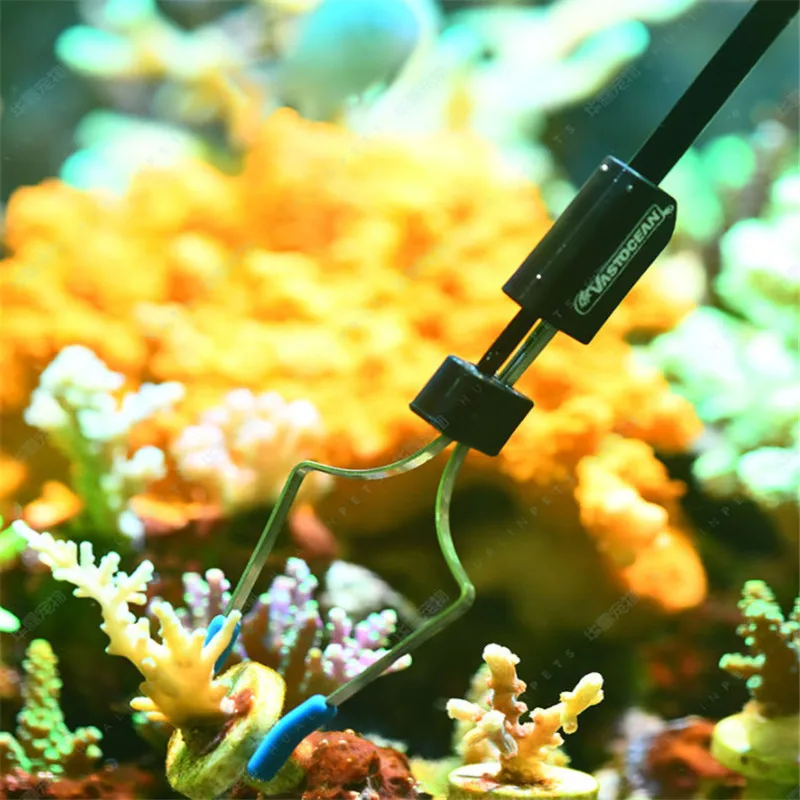 

VASTOCEAN seawater multifunctional aquarium two claw clip 316 stainless steel carbon rod material light seawater universal