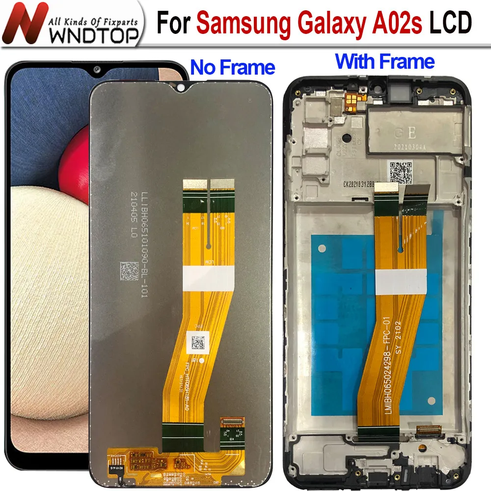 

Оригинальный ЖК-дисплей для Samsung Galaxy A02s A025, сенсорный экран, дигитайзер в сборе для Samsung A02s A025M A025F/DS A025G/DS, ЖК-дисплей