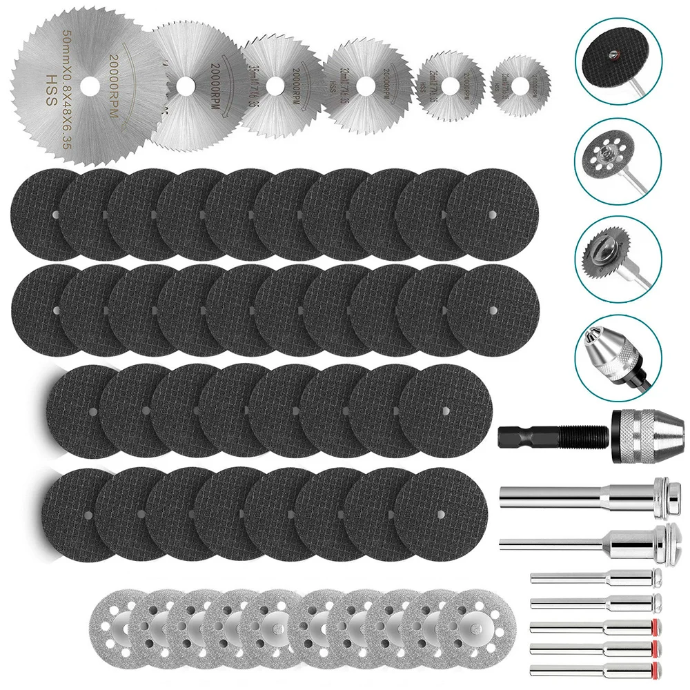 

Diamond Cutting Wheels For Dremel Rotary Tool Die Grinder Metal Cut Off Disc Electric Drill Accessories Set