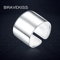 beavekiss big punk 925 sterling silver adjustable wide ring finger unisex women sample open ring band bijoux jewelry blr0329