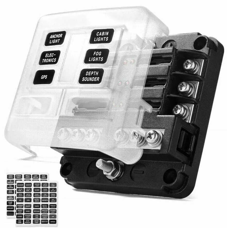 6 полосный чехол для блока предохранителей с электрическим лезвием и