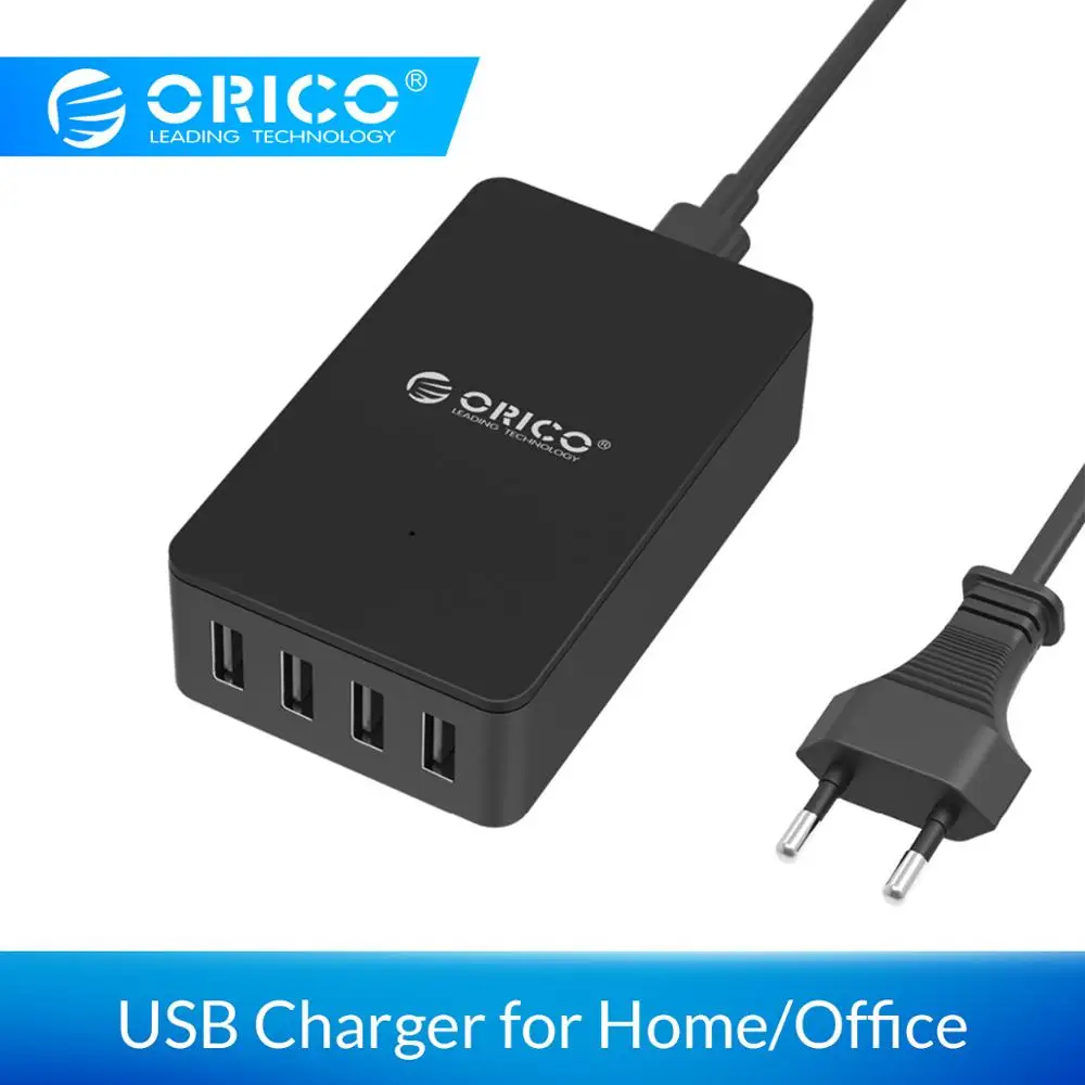 ORICO 4 Порты и разъёмы USB Зарядное устройство Адаптер 5В 2.4A 15 Вт быстрой зарядки для iPhone samsung Xiaomi