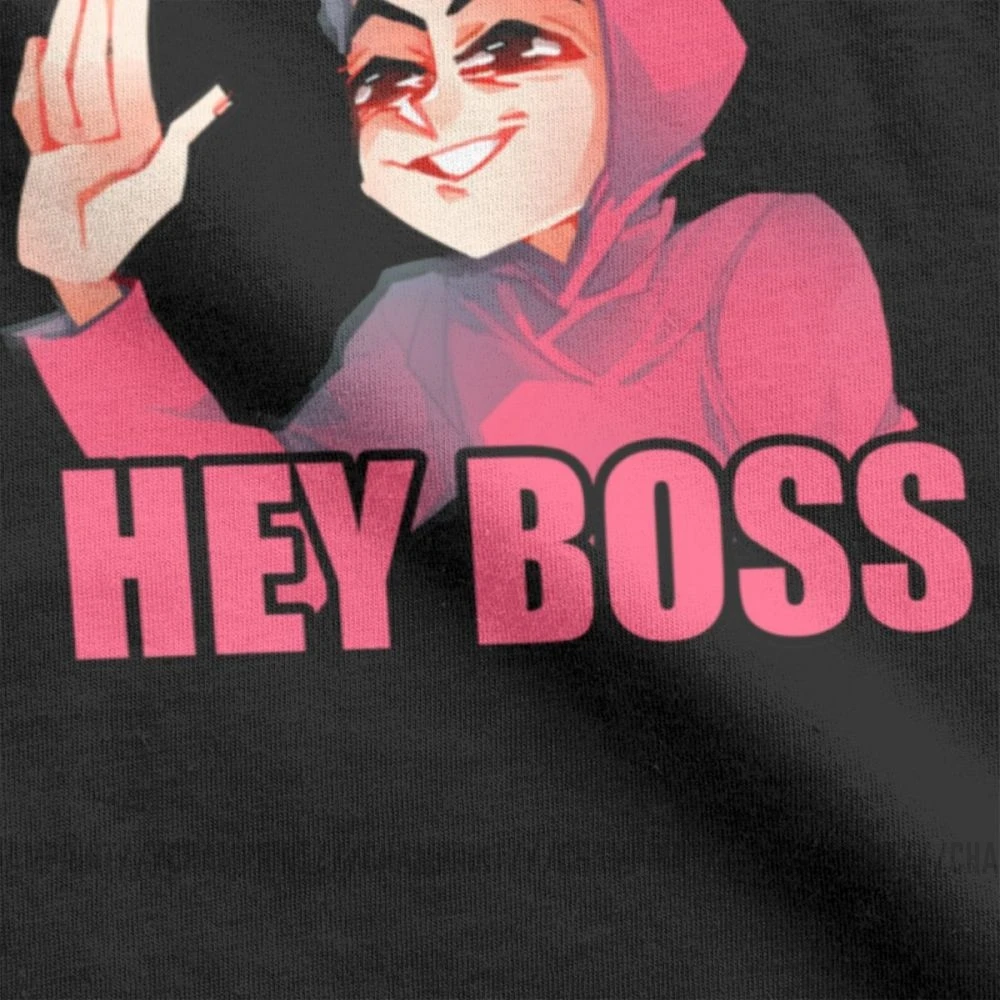 Винтажные мужские футболки Hey &quotБОСС&quot из чистого хлопка с коротким рукавом