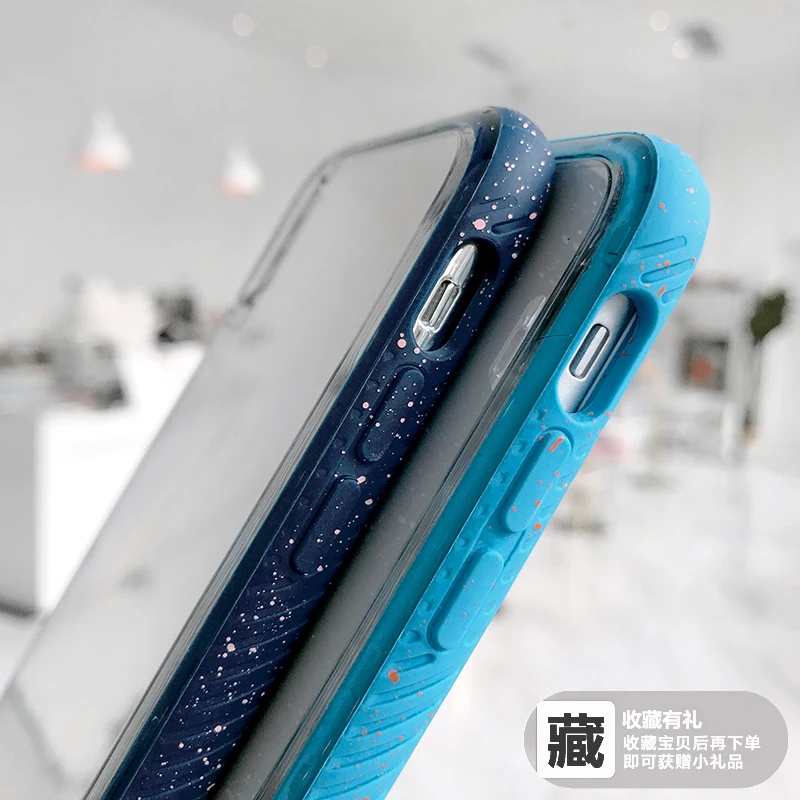 Противоударный Прозрачный чехол для телефона iphone 11 Pro XS Max 6 6s 7 8 Plus X XR карамельный