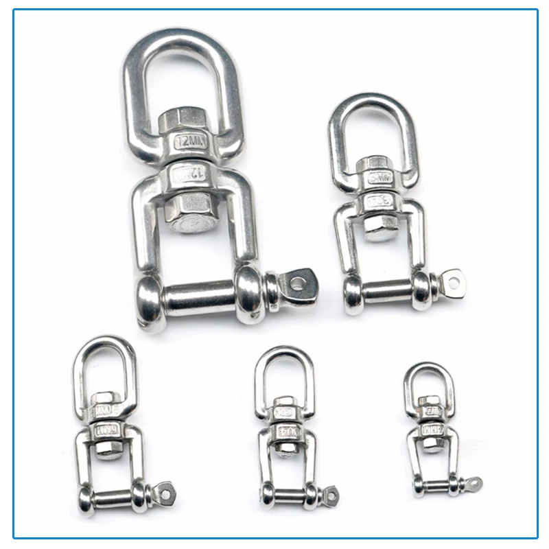 Карабин поворотный из нержавеющей стали для скалолазания туризма|Крючки| |