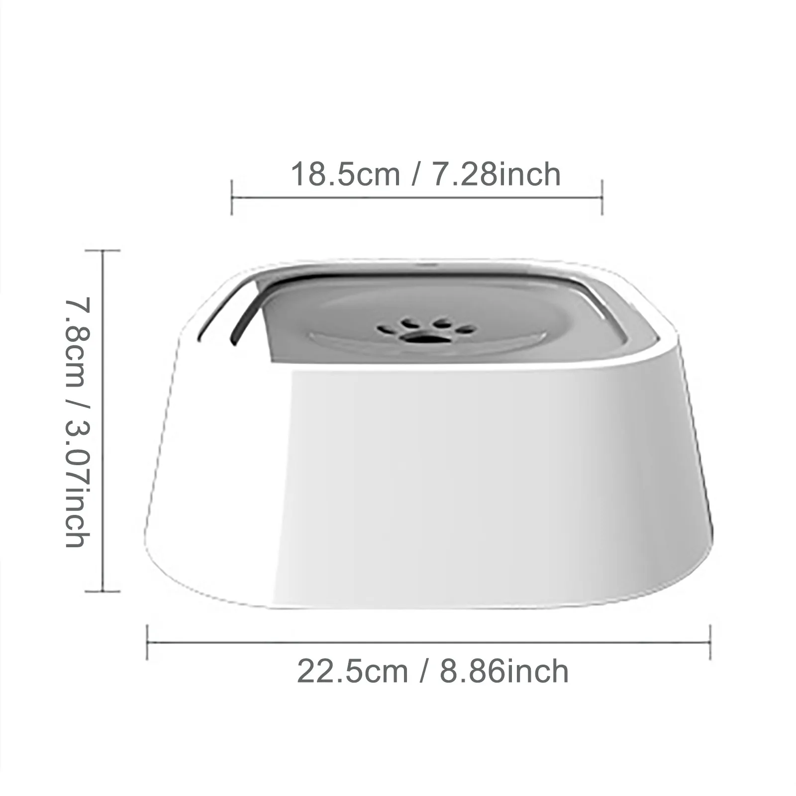 

Pet Dog Cat Drinking Feeder Licker Anti Splashing Puppy Paw Hole Cover Water Bowl Water Overflowing Control Holder