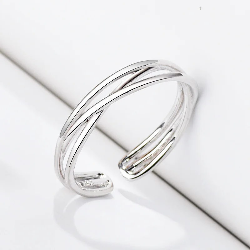 Style 2 Кольца из нержавеющей стали для женщин, корейская мода, капля воды, циркон, кольца для открытия, современные женские ювелирные изделия, регулируемое обручальное кольцо - Цвет основного камня: Style 2