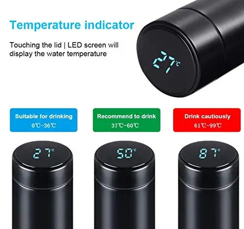 Умная бутылка для воды с ЖК дисплеем 450 мл|Вакуумные фляги и термосы| |