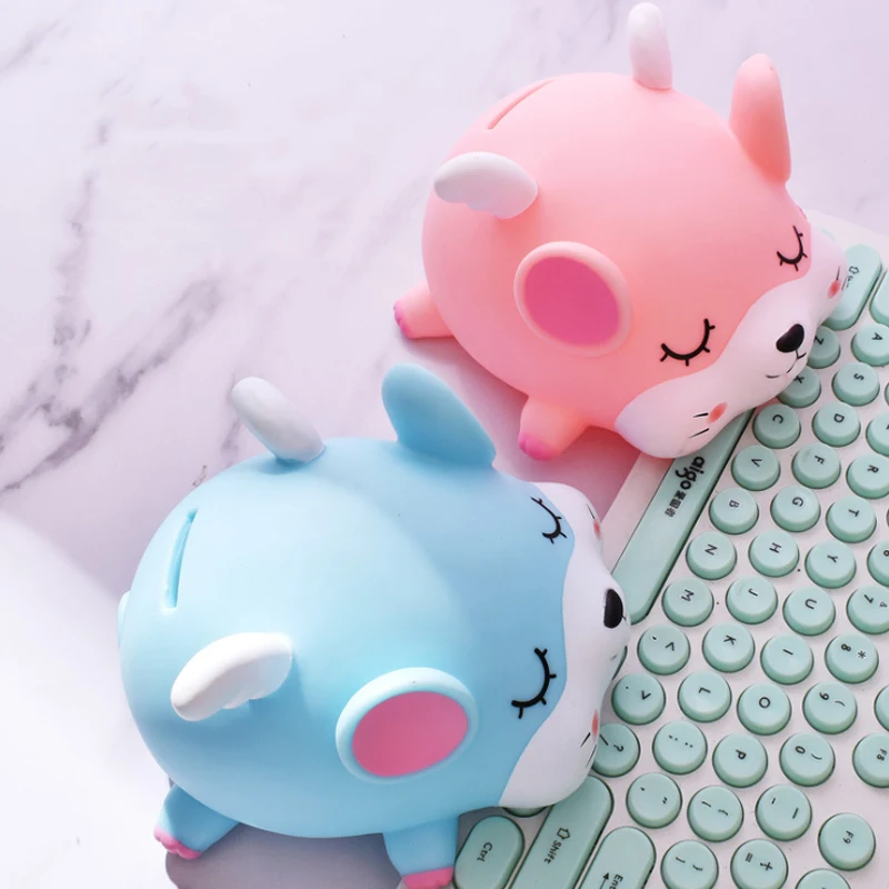 Копилка в виде новой мыши - украшение спальни, декоративный предмет и подарок для детей, виниловый ящик для монет.