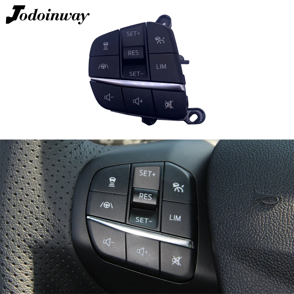

For Ford Focus mk4 2020 Car Steering Wheel Switch ACC Adaptive Styling Cruise Speed Limited Button Audio Volume Control Switch