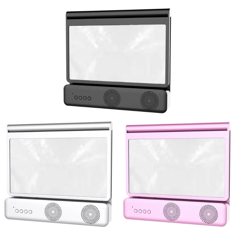 

3D Video Screen Amplifier Folding Enlarged Expander Stand Holder Eyes Protection with Bluetooth Speaker
