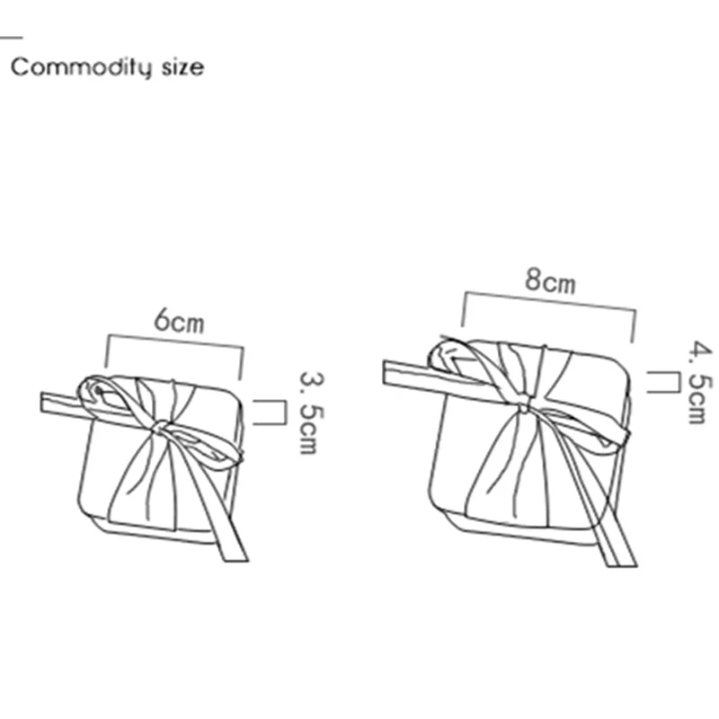 Лента конфеты коробка для хранения свадьбы пользу 12 шт. металлический чехол