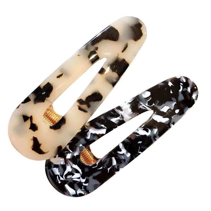 Заколка для волос леопардовая Женская элегантный зажим из ацетата в форме