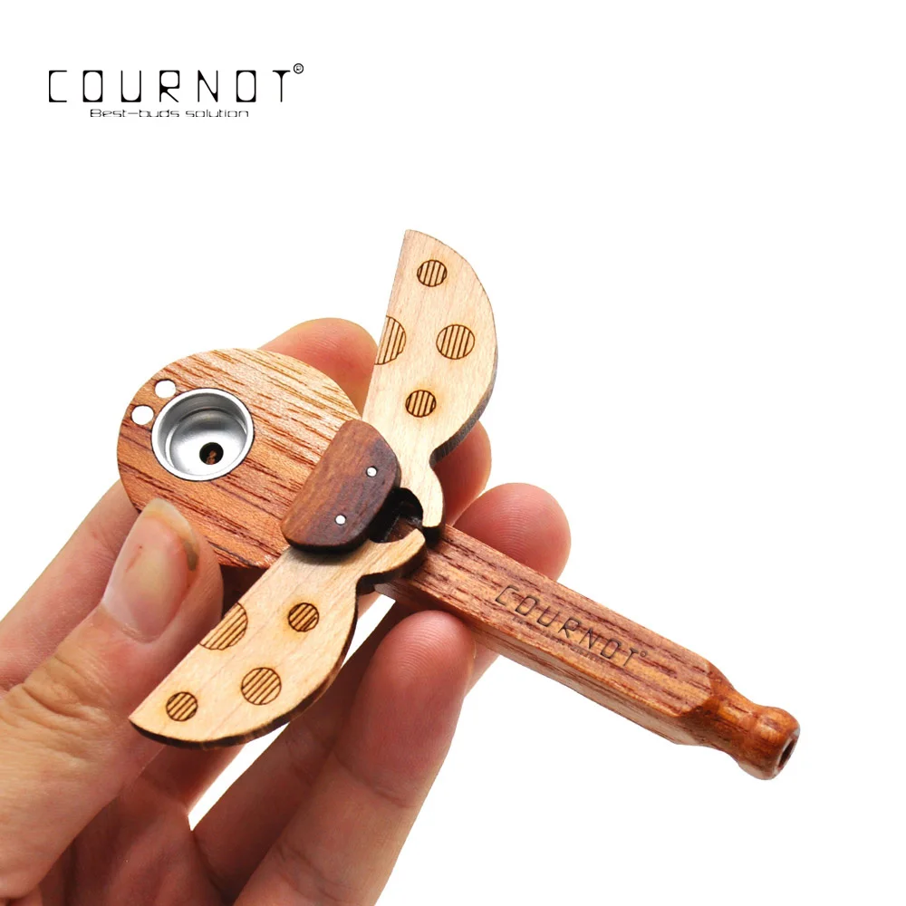 Курительная трубка COURNOT в форме божьей коровки деревянная курительная для табака