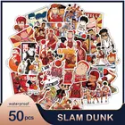 Плакат-наклейка Slam Dunk, водостойкий, из ПВХ, 50 шт., для шлем для ноутбука велосипеда, багажа, чехол для телефона