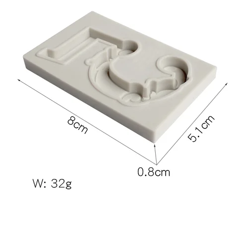 Цифровая форма из силикагеля с рисунком 0-9, форма для смешивания сахара, мягкая глина для керамики, капля, резиновая форма для украшения торта, ювелирные аксессуары