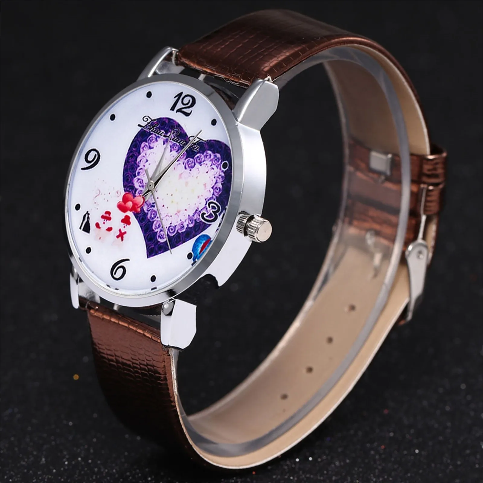 Copy S 2020 Рождественская мода ^ imple пояс часы циферблат женские кварцевые