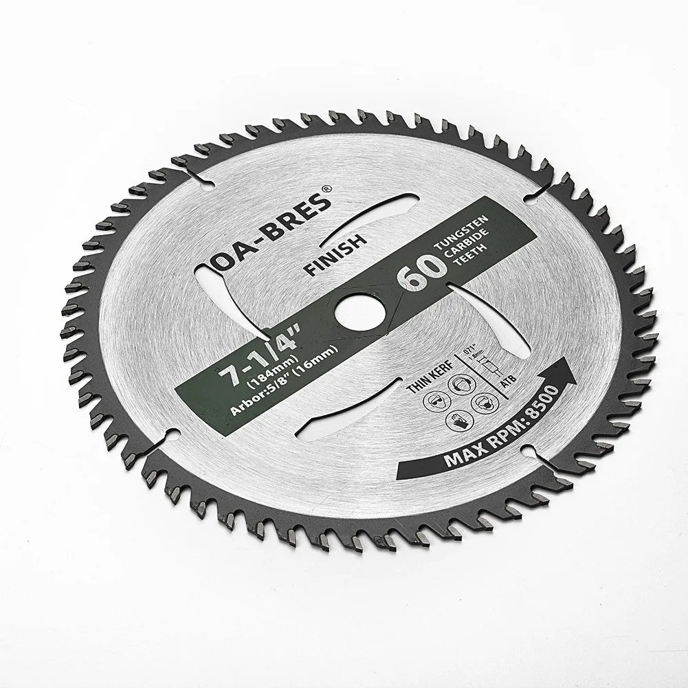 

60T Saw Blade Carbide Circular Cutter Cutting Durable Framing Head YG6 Base 50 Steel