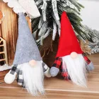 Декор для рождественской елки, куклы-Гномы без лица с Сантой на Рождество, подарки на новый год 2022, рождественские украшения 2021, рождественские украшения для дома