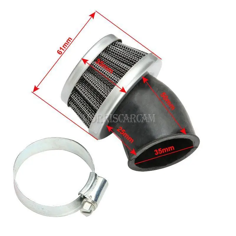 Топ 35 мм воздушный фильтр очиститель 50cc 70cc 110cc 125cc ATV Quad Bike Dirt Pit Скутер мопед Go kart