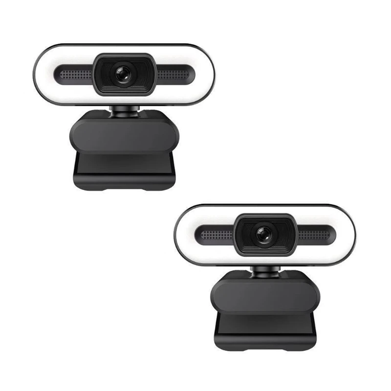 

2K 1080P Auto Focus Webcam with Mic ＆ Fill Light USB Webcam Live Streaming Laptop PC Computer Video Record Web Camera