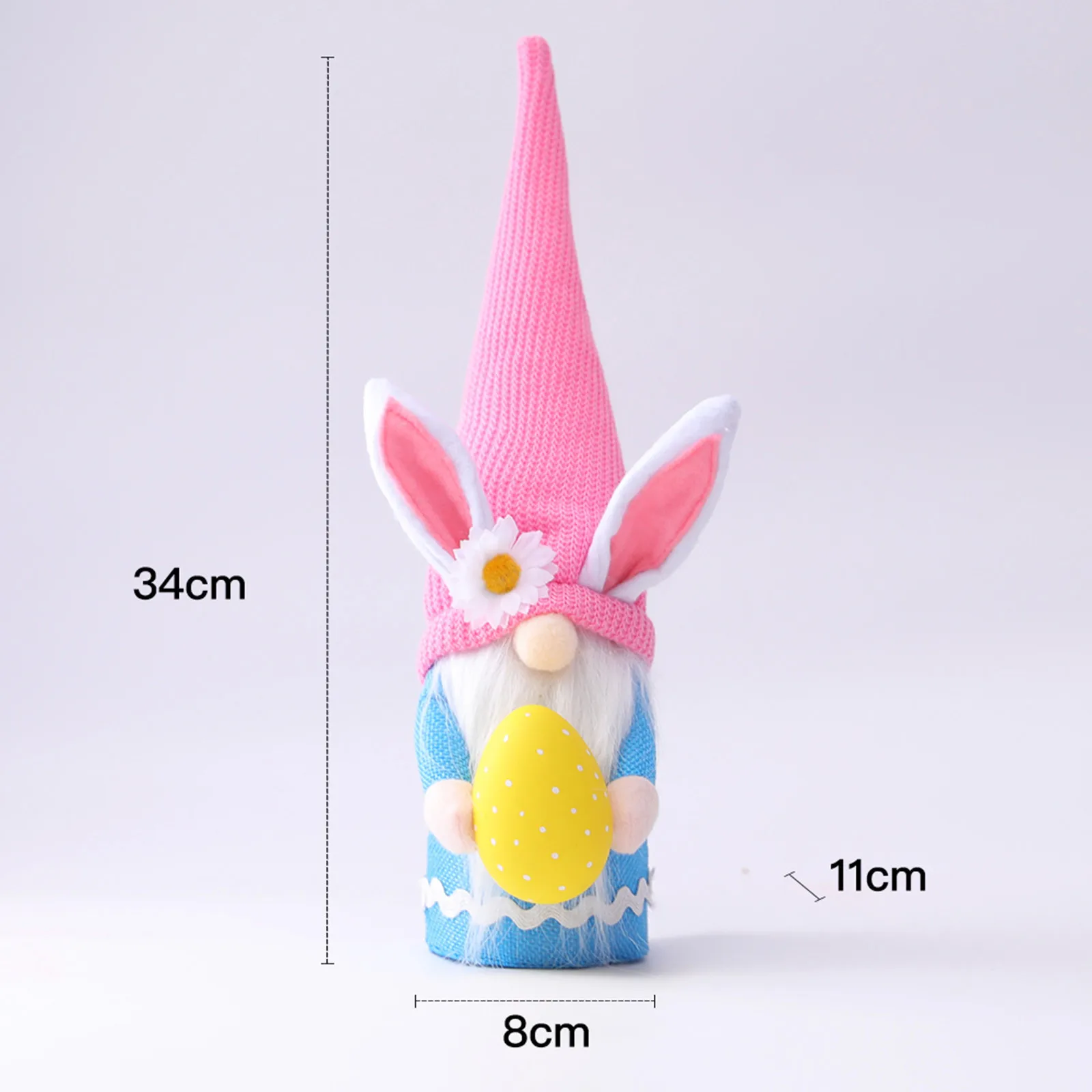 

2021 Easter Bunny Gnome Decoration Easter Faceless Doll Easter Plush Dwarf Home Party Decorations Kids Toys Home Decor 3pcs