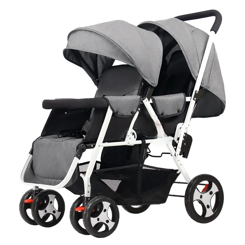 

Dual push-baby backseat pushcart for infants 6-12 months of light can be seated or lying down free shipping