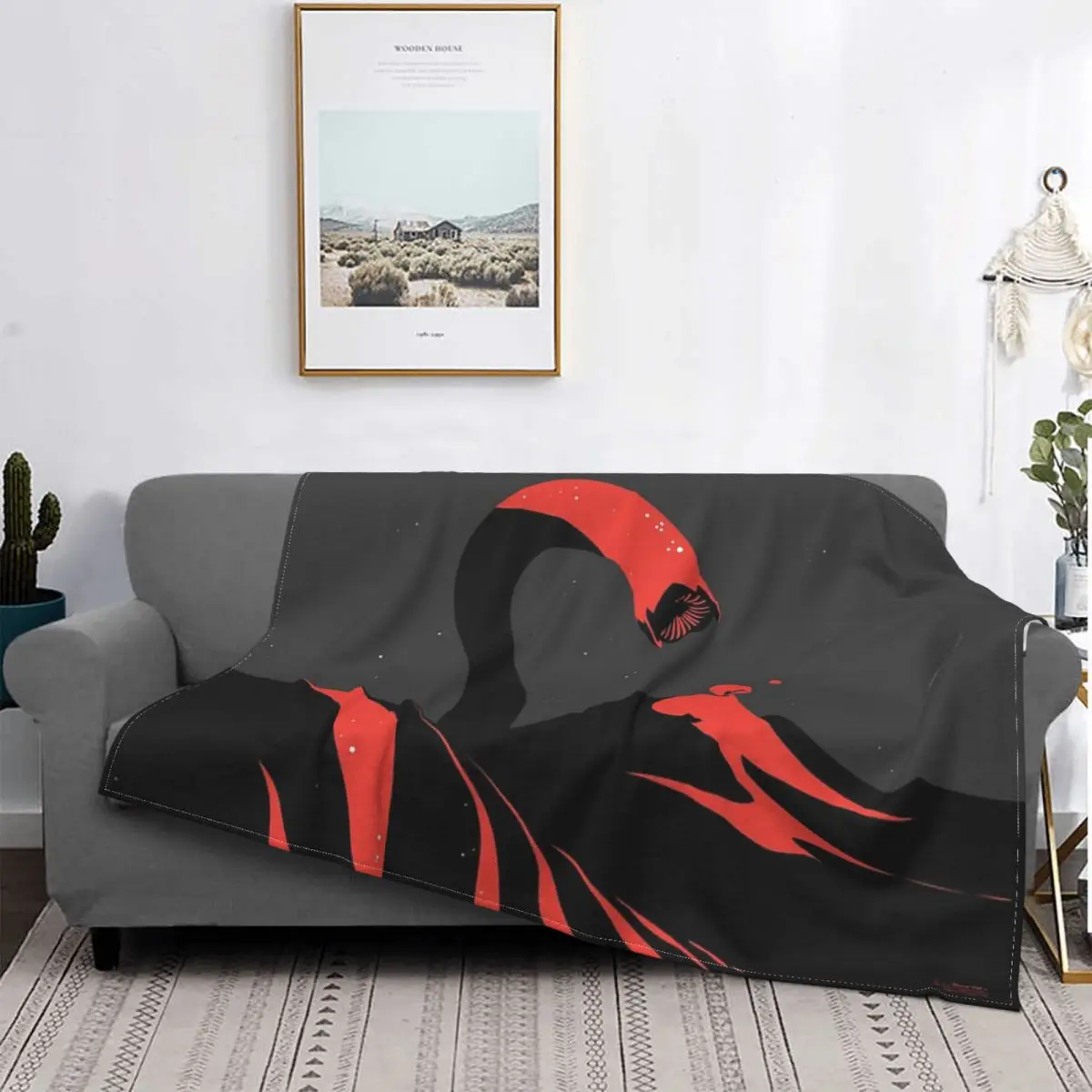 

Manta de dunas de Sandworm, cubrecamas a cuadros para cama, cobertor Kawaii para bebé