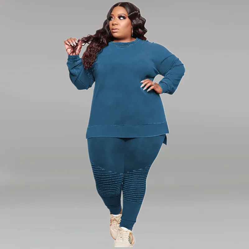 Женский спортивный костюм однотонный с длинным рукавом