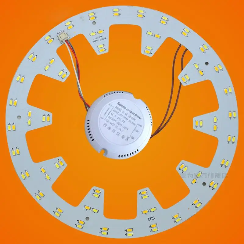 10.82in 24W 96 LEDs 5730 SMD Three Light Colors LED Ceiling Aluminum PCB Round Board Panel Lights | Лампы и освещение