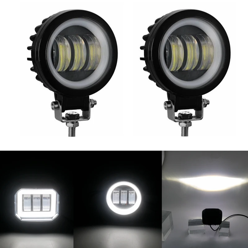 2 шт./1 шт. водонепроницаемый круглый светодиодный светильник &quotглаза ангела&quot