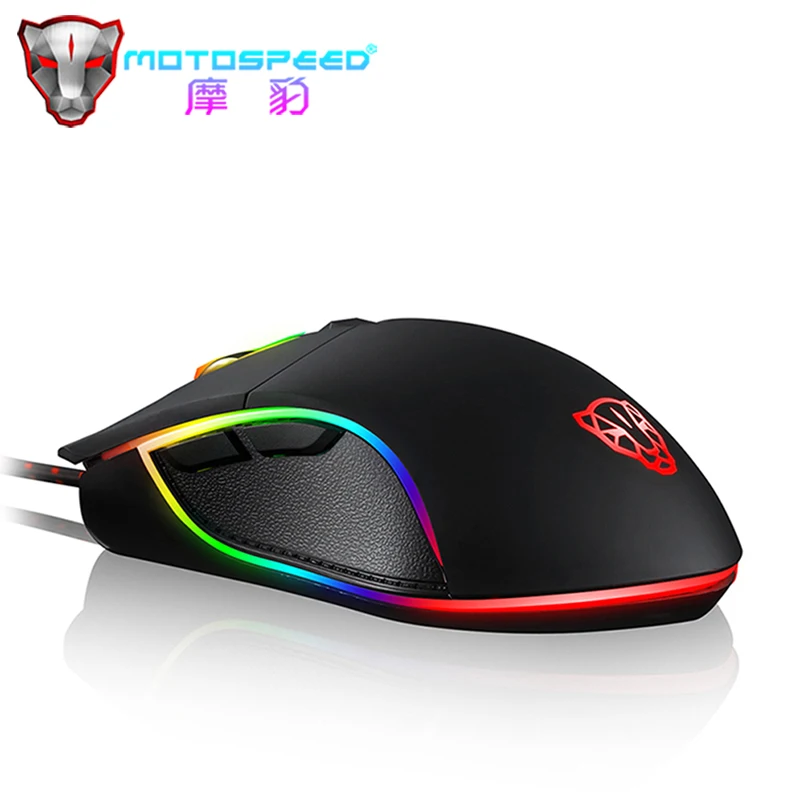 

Original Motospeed V30 Wired Gaming Mouse RGB Mice 3500 DPI Optical Sensor 6 Independently Buttons For Computer Laptop PC Gamer